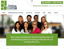 Tablet Screenshot of debitscredits.com